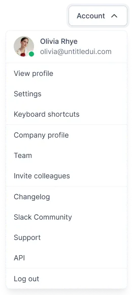 Profile Dropdown Component - User-Friendly Navigation