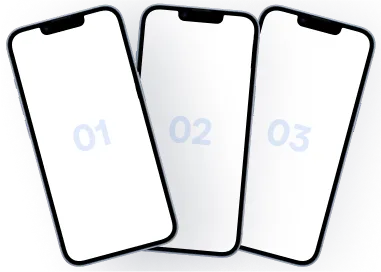 iPhone Mockup - 3 Mobile Display Layout