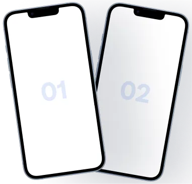 iPhone Mockup - Dual Mobile Display Design