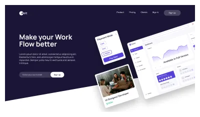 Figma Website Hero Section Component - Capture Attention