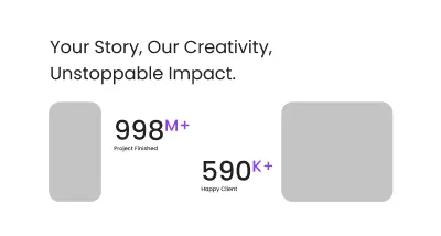 Figma Website Section – Your Story, Our Creativity, Unstoppable Impact