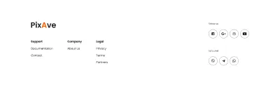 Figma Website Footer Components