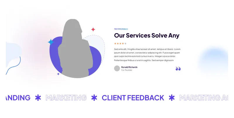 Testimonials Component - Client Success Stories