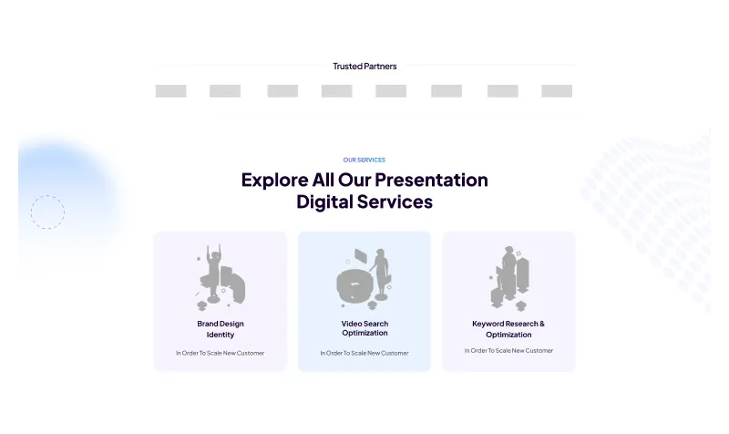 Professional Figma Website Services Section Component