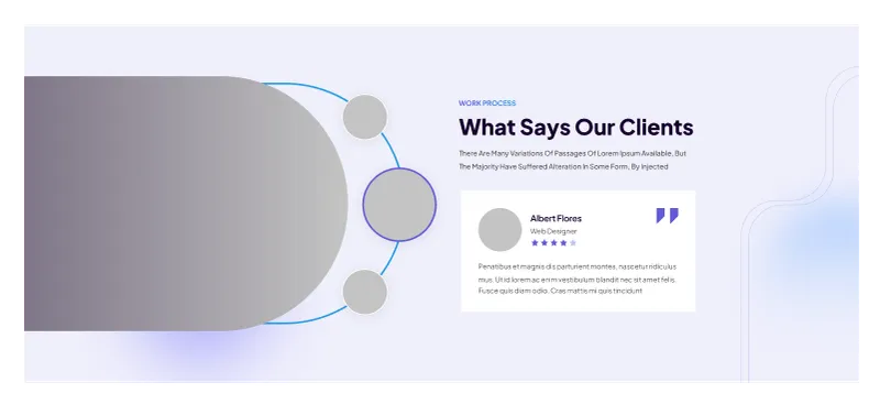 Testimonials Component - Client Success Stories