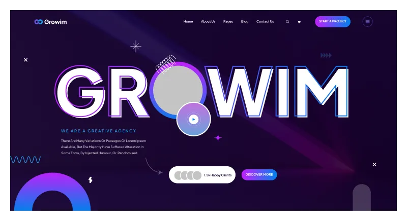 Figma Website Hero Section Component - Engage Visitors