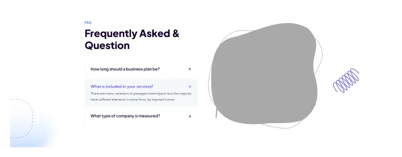 Figma Website Section for FAQs - Clear and Concise