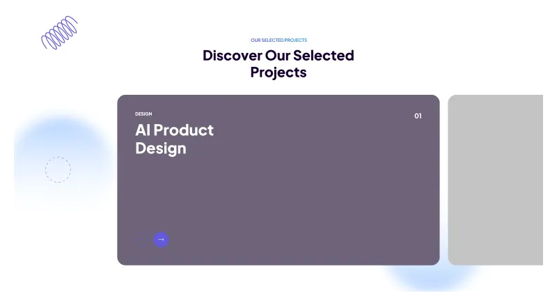 Figma Website Section for Selected Projects – Highlight Your Best Work