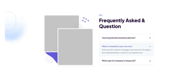 Figma Website Section for FAQs - Clear and Concise