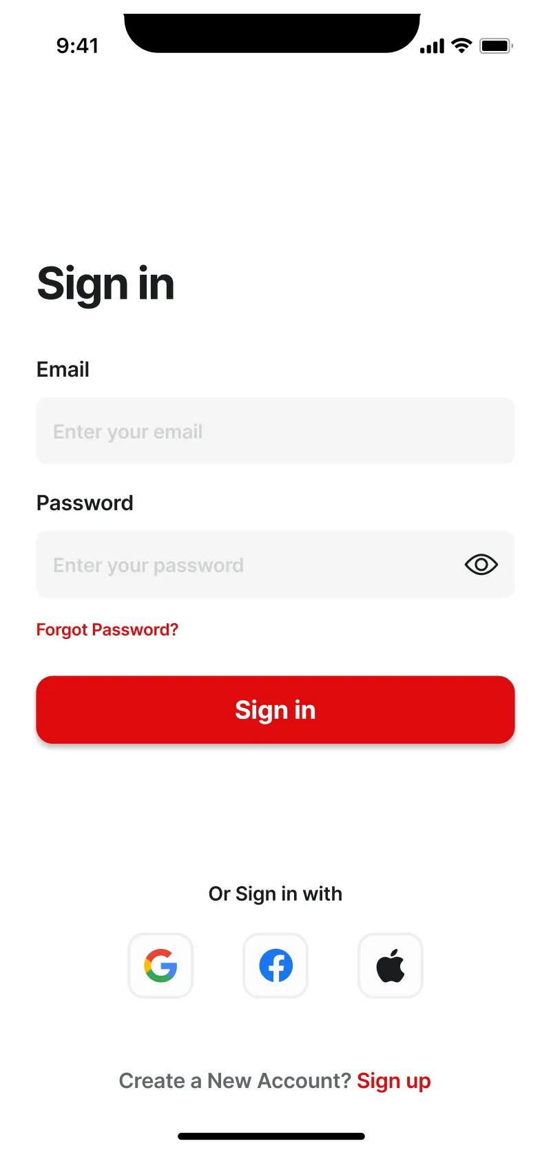 Figma Mobile Login Page Design – User-Friendly Screen UI