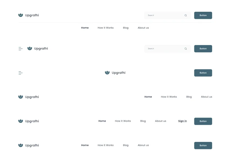 Website Header UI Component for Figma – Modern & Responsive