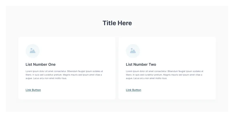 Two Section with Link Figma Component for Engaging Websites