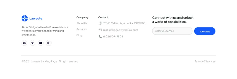 Figma Website Footer Components