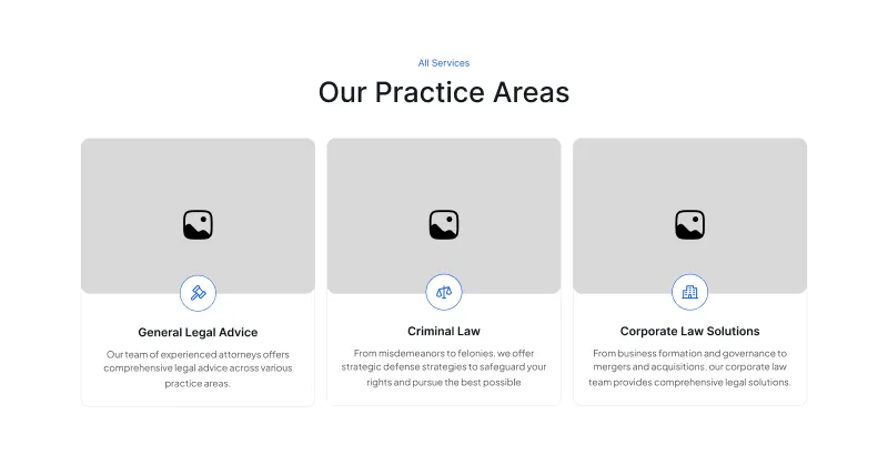 Figma Services Section for Website Design
