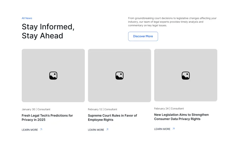 Figma Website Blogs Section Component for Content Showcasing