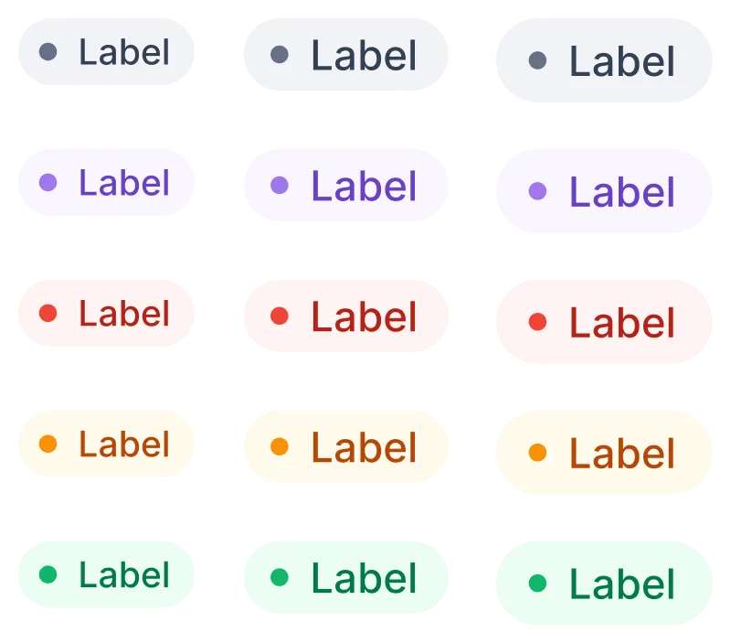 Status Label Figma Component