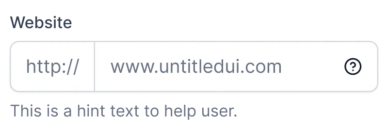 URL Input Field Component for Figma - Streamline Web Address Collection