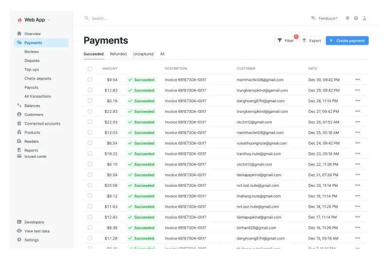 Dashboard Table Component
