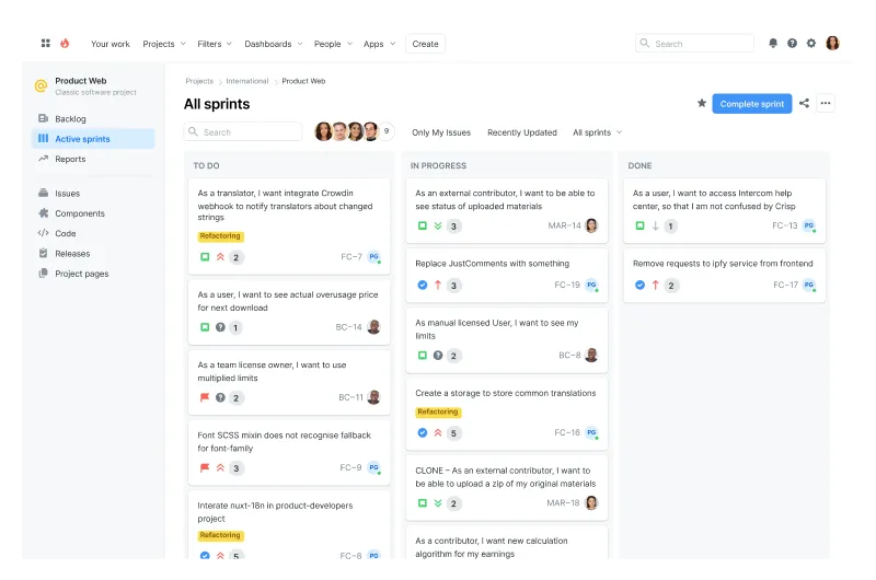 Figma Dashboard Kanban Board Component