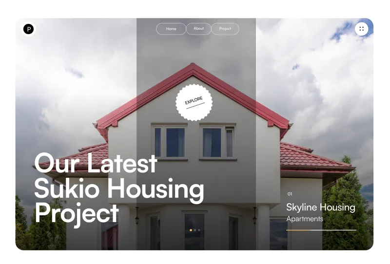 Real Estate Hero Section - Figma Website Component