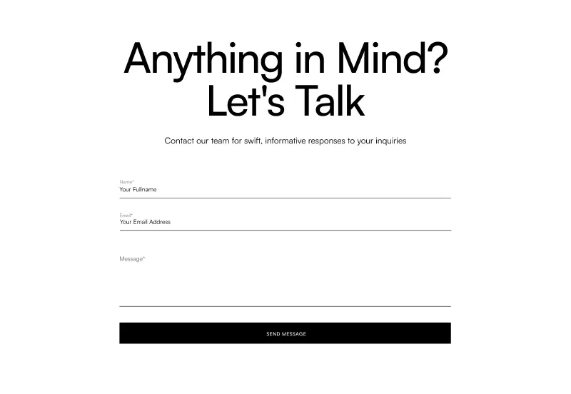 Website Contact Us Section - Figma Component for Easy Communication