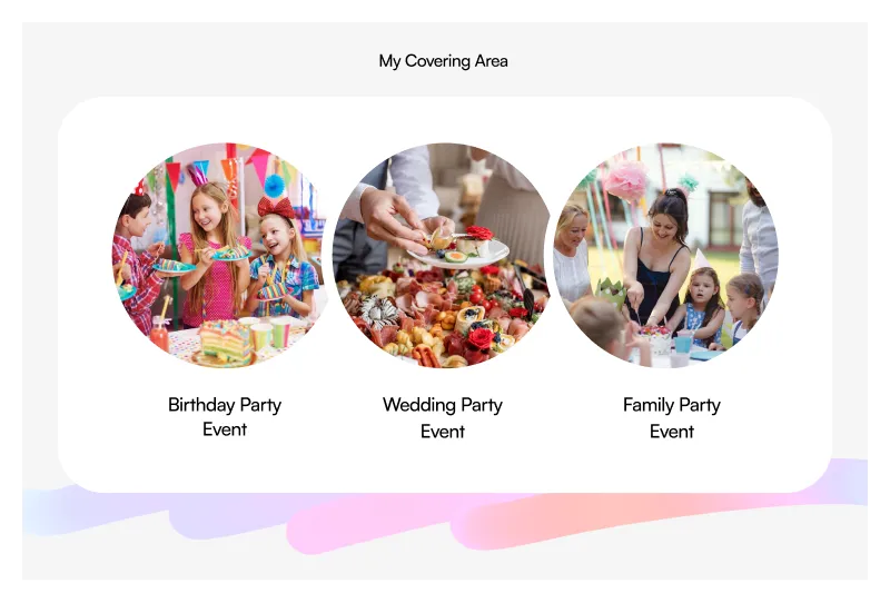 Website Services Section for Event Planners - Figma Component for Service Display