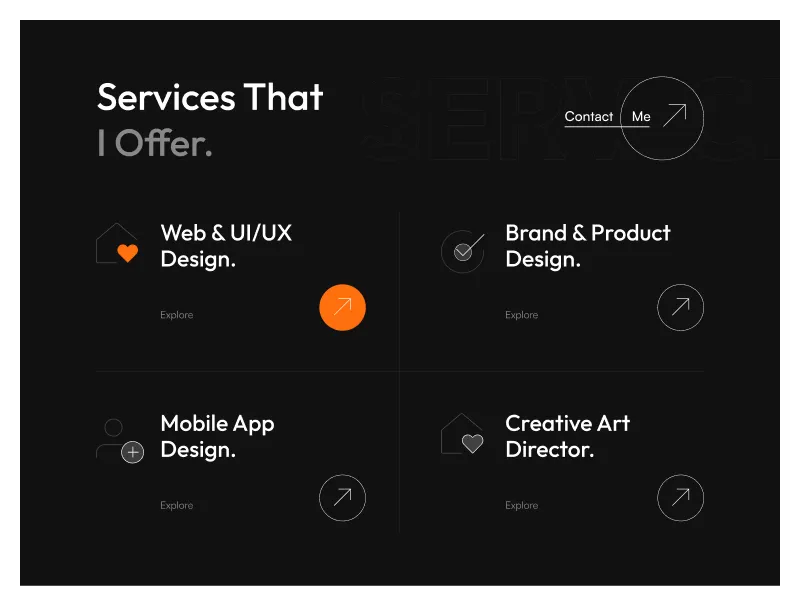 Website Services Section - Figma Component