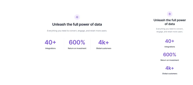 Website Stats Section - Figma Component
