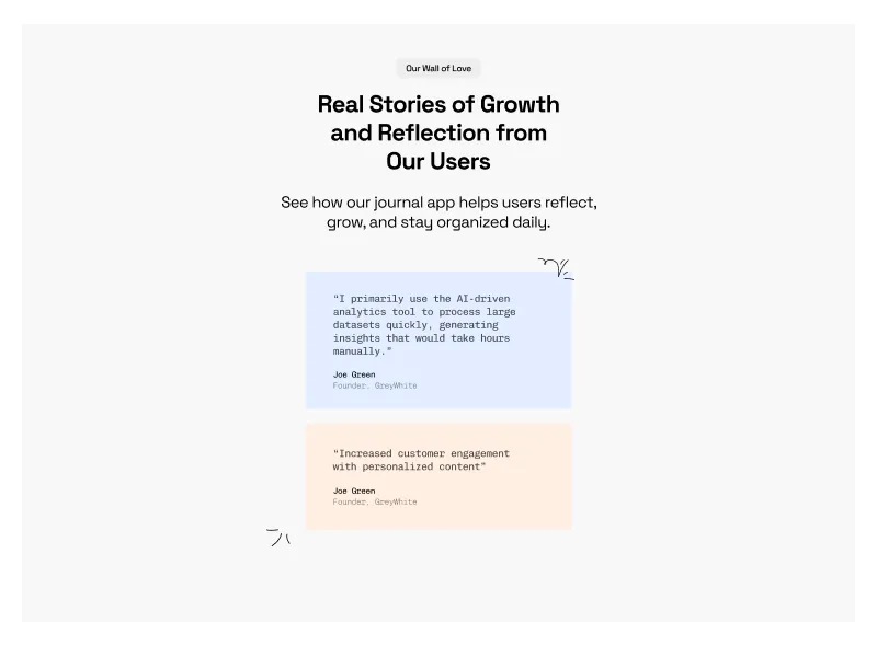 Website Testimonials Section - Figma Component