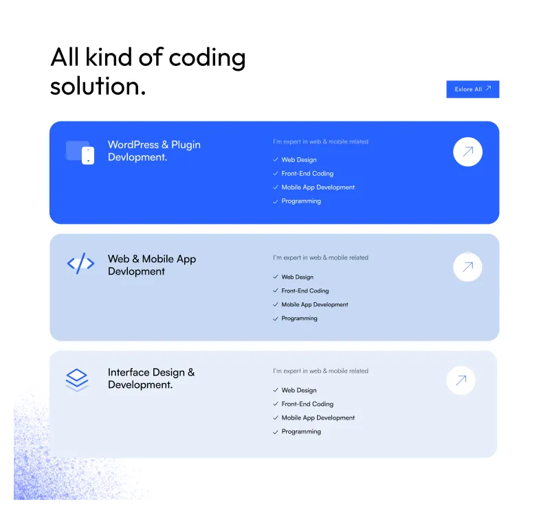 Website Services Section - Figma Component for Service Highlights