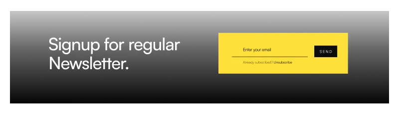 Newsletter Signup Section - Figma Website Component