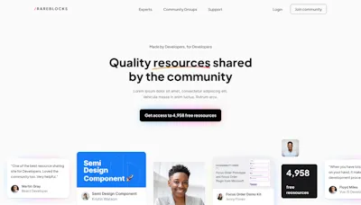 Hero 4 Component - Figma UI Design Element
