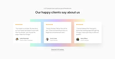 Testimonial 4 Component - Figma UI Design Element