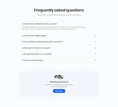 FAQ Component - Figma UI Design Element