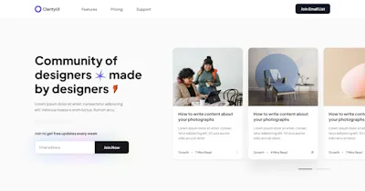 Hero 4 Component - Figma UI Design Element