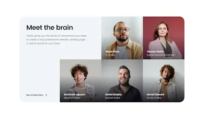 Team Component - Figma UI Design Element
