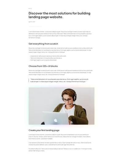 Blog Component - Figma UI Design Element