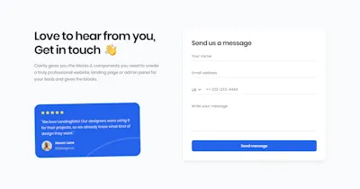 Contact Component - Figma UI Design Element