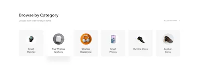 Product Category Component - Figma UI Design Element