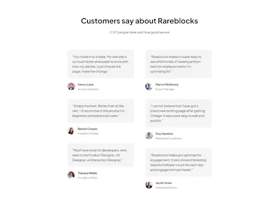 Testimonial 5 Component - Figma UI Design Element