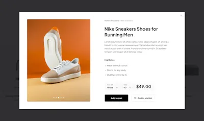 Product detail Component - Figma UI Design Element