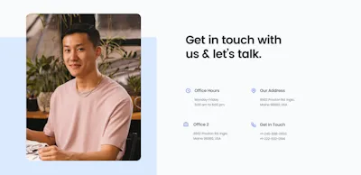 Contact Component - Figma UI Design Element