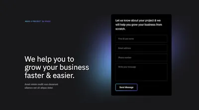 Contact Component - Figma UI Design Element