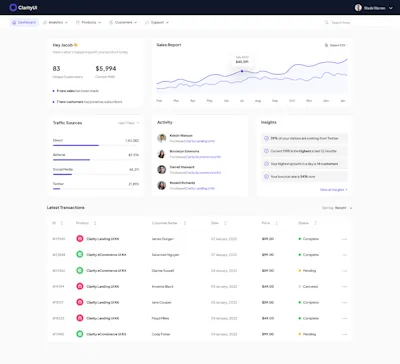 Dashboard Preview 3 Component - Figma UI Design Element