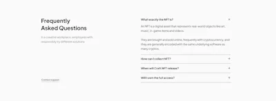 FAQ Component - Figma UI Design Element