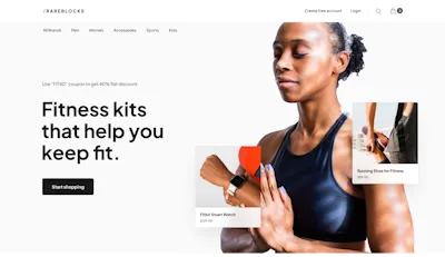 Hero Component - Figma UI Design Element
