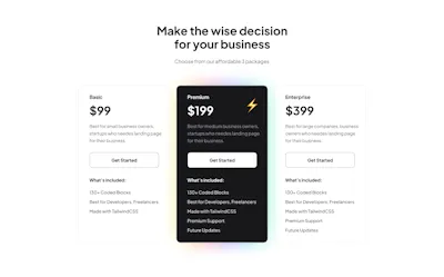 Pricing 2 Component - Figma UI Design Element