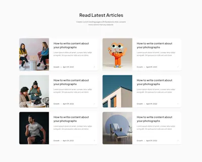 Article List Component - Figma UI Design Element