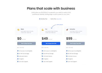 Pricing Component - Figma UI Design Element