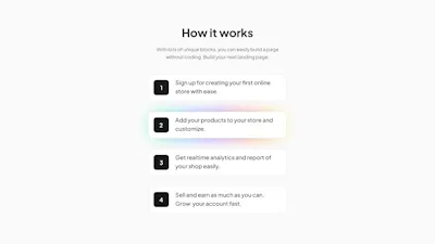 How it Works 5 Component - Figma UI Design Element